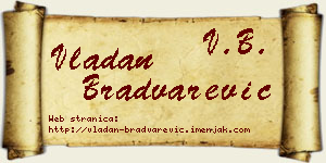 Vladan Bradvarević vizit kartica
